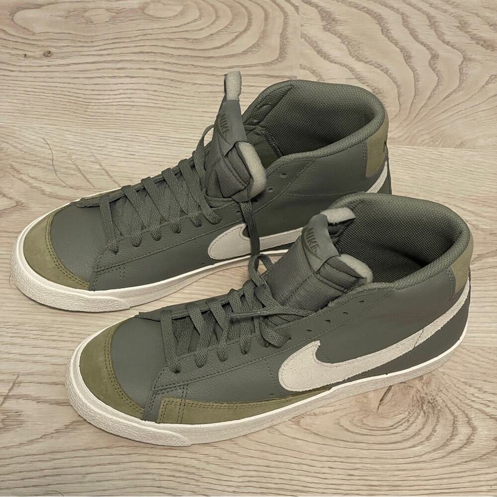 New Nike Green Blazer Mid Top Sneakers Gym Workout Deadlift Shoes viral TikTok